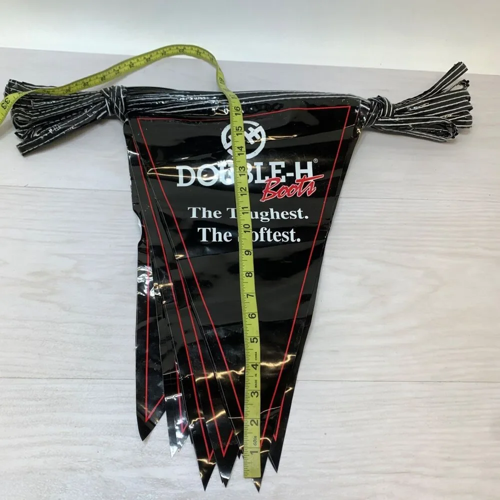 Double‎ H Boots Vintage Pennant Banners String Flags Triangle Promotional Runner